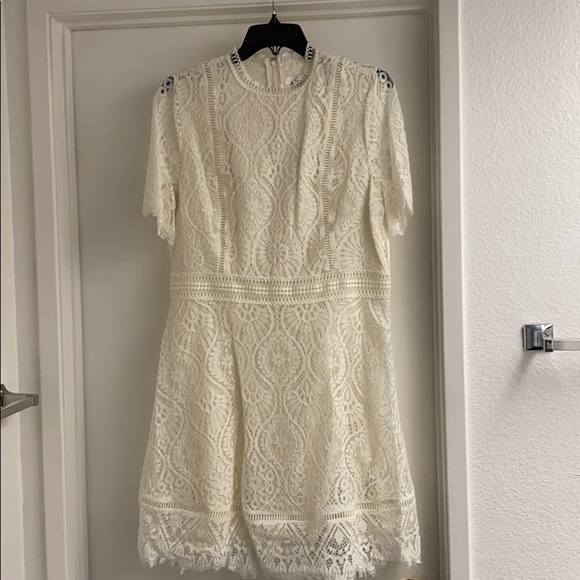BB Dakota Ivory Cocktail Dress Size 14 - Picture 5 of 9